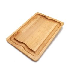 American Made Solid Maple Wood 20" x 14" BBQ Carving Board