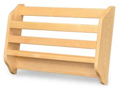 Solid Wood Framed Hanging Magazine Rack in Natural Finish