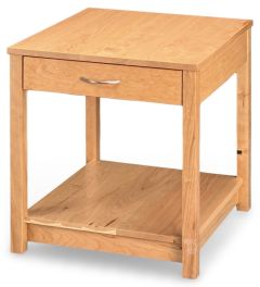 Amish Crafted Solid Rustic Cherry Wood Avon End Table in Natural Finish