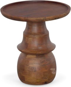 Solid Wood Round End Table