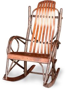 Amish Crafted Solid Hickory & Cherry Wood Bentwood Rocking Chair