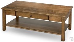 Amish Crafted Solid Maple Wood Bedford Coffee Table in Cappuccino Finish