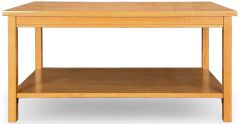Solid Parawood Wood Portman Small Coffee Table in Glenoak Finish