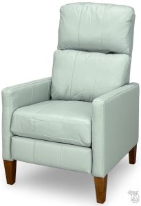 American Made Janae Power Recliner High Leg Chair in Leather