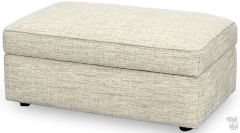 American Made Malibu Lift Top Storage Rolling Ottoman in Vance Fabric