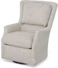 American Made Loren Swivel Chair in Olivia Porcelain