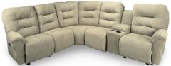 American Made Unity Power Reclining Sectional Sofa in Crypton Fabric