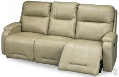 American Made Maverly Power Reclining Sofa with Power Tilt Headrest in Signature Leather