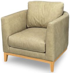 North American Made Vivaldi Arm Chair in Genuine Top Grain Leather