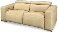 North American Made Europa Power Reclining Sofa With Adjustable Headrest in Genuine Top Grain Leather