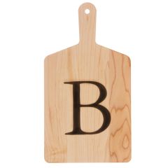 American Made Solid Maple Wood Monogrammed "B" Cheese Board