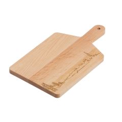 Solid Maple Wood Handle Board with Engraved with San Francisco Skyline Image