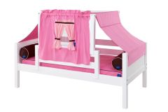 Solid Wood Framed Yo Twin Toddler Bed to Day Bed With Tent