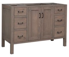 Amish Crafted Solid Wood 48" Cabin Creek Bathroom Vanity Base