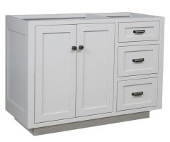 Amish Crafted Solid Wood 48" Toekick Bathroom Vanity Base