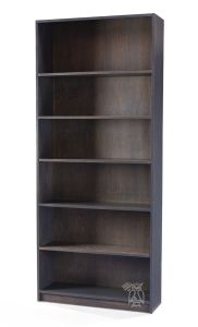 California Made Alder Wood Willow Lane Bookcase 36"w x 84"h in Slate Finish
