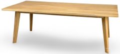 Solid Teak Wood Outdoor La Costa Live Edge Dining Table