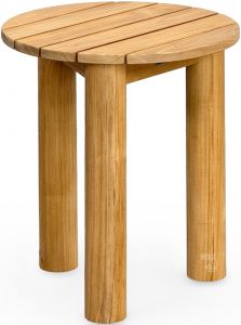 Solid Teak Wood Outdoor Rudolph Round End Table
