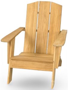 Solid Teak Wood Outdoor Bainbridge Adirondack Arm Chair