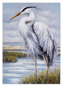 Heron II Canvas Wall Art