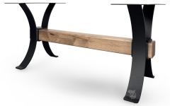 Amish Crafted Langston Iron Three Piece Dining Base - Mix & Match Quick Ship