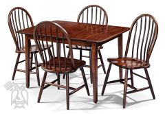 Custom Built Solid Brown Maple Wood Amish Crafted Millcreek Table & Chair Set