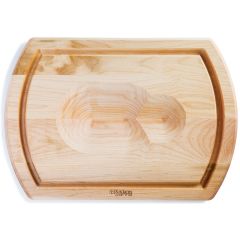 Solid Maple Wood Reversible Carving Board in Natural Finish