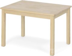 Solid Unfinished Parawood Wood Child Table Unfinished