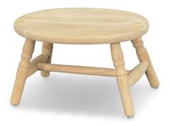Solid Parawood Wood Cricket Stool Unfinished